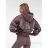 Sweat à capuche imprimé style Hip Hop pour femme en polyester épais pour un style décontracté de rue