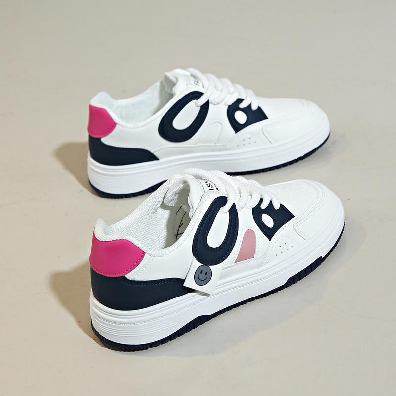 

Popular board shoes women s ins tide spring 2025 new niche versatile thick-soled flat-bottomed sports and leisure white shoes 35