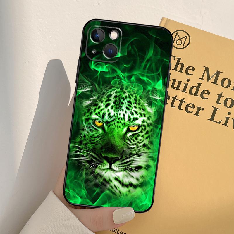 King of Jungle Lion Phone Case For iPhone 11 12 13 Pro Max XS XR X 6 7 8 Plus 12 13 Mini SE 2020 Cover Shell