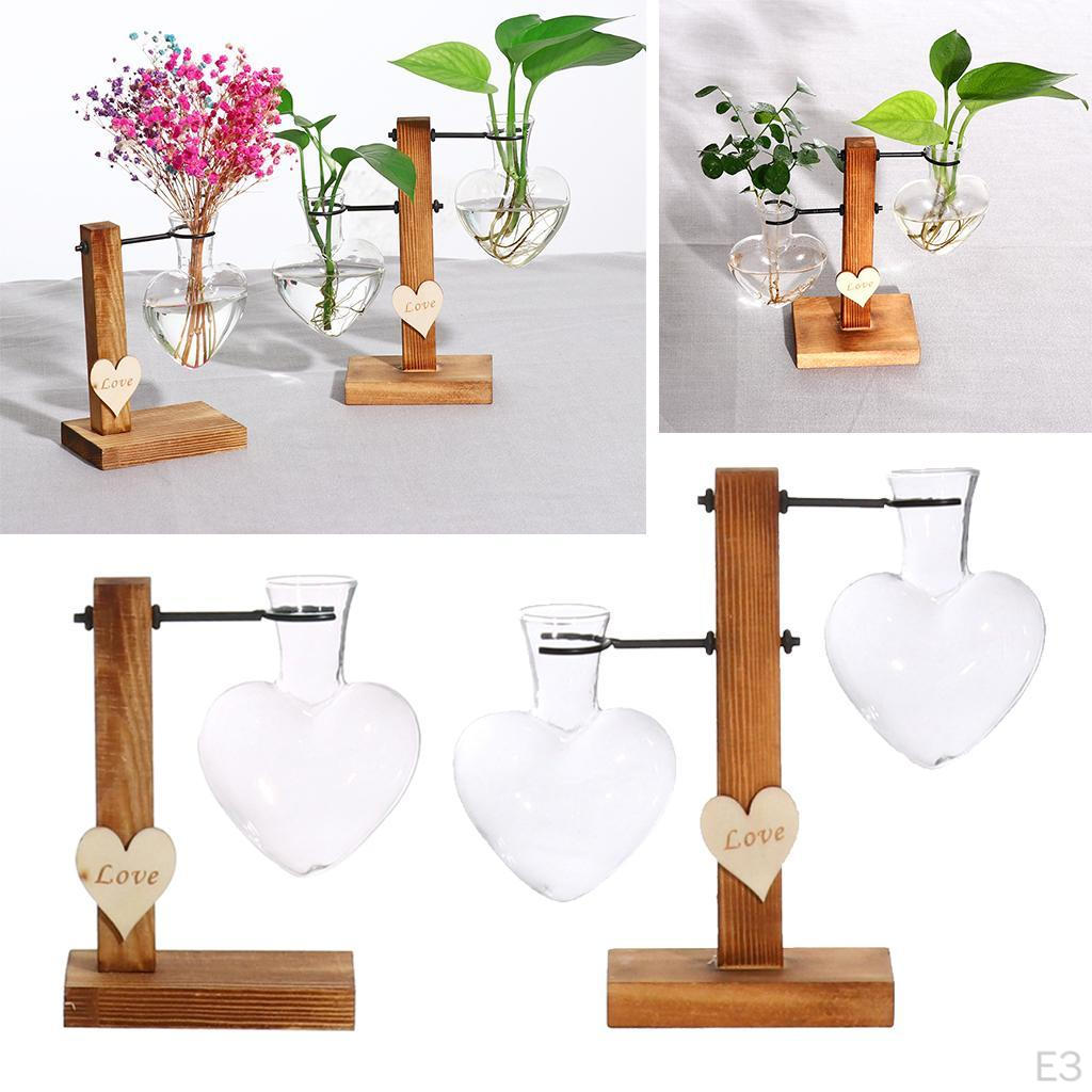 Vase Desktop Plant Terrarium Decor for Bookshelf,Cafe,Office