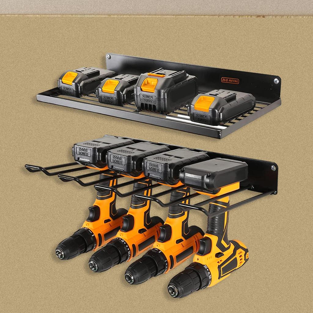 Power Tool Garage Storage Rack Wall Mounted Saving Space Accessory Utility Rack for Garage Cabinet Versatile Easily Install