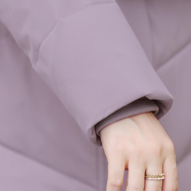 Middle Age Women's Down Coats Winter Vintage Prakas Hooded Plus Size Elegant Thick Warm Puffer Jackets Woman  Outerwears