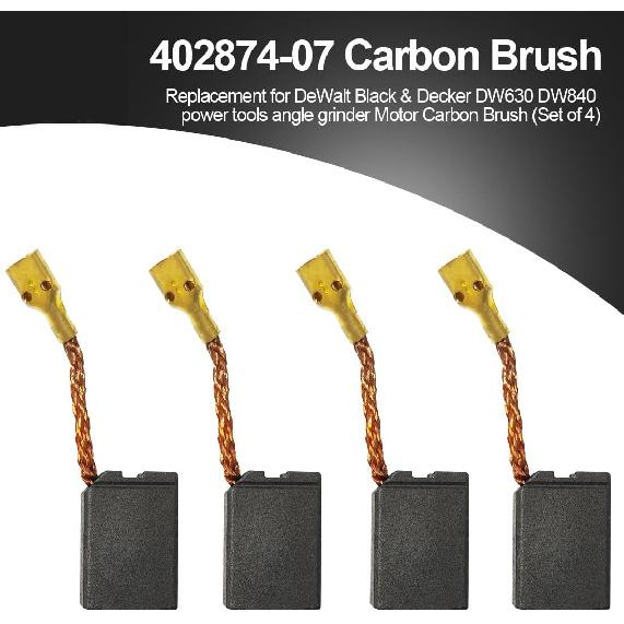 402874-07 Angle Grinder Cut Off Brush, Carbon Brush Compatible with DeWalt Grinder DW840 Power Tools Angle Grinder Motor - 4 PCS
