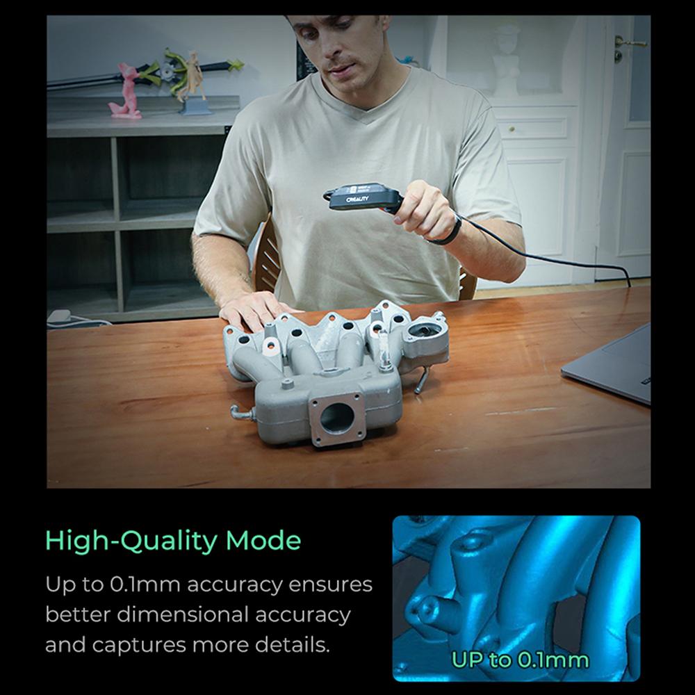 Creality CR-Scan Ferret Pro 3D Scanner Portable and Handheld 30fps Scaning Speed 0.1mm Accuracy