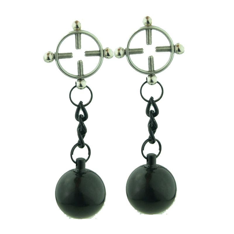 28 Kinds SM Women's Stainless Steel Breast Clip Nipple Clamps Gravity Ball Weight Pendant Traction Stimulator Adult Toys 18