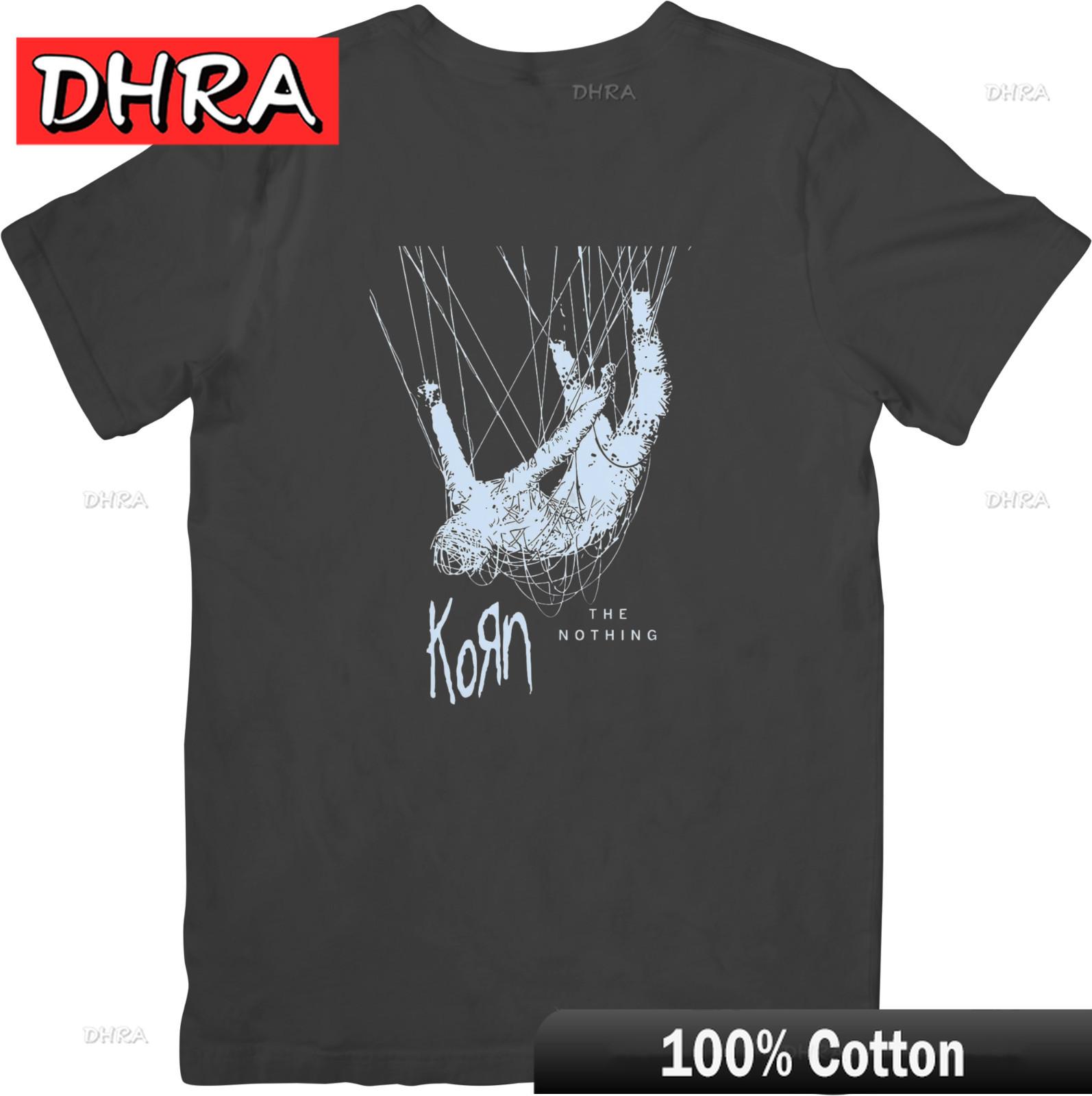 

Korn Heavy Metal Music Unisex Fit for UNIsex Women Quality Cotton TShirt Black Tshirts Simple Retro Stylish Tshirt Hip Hop Y2K S