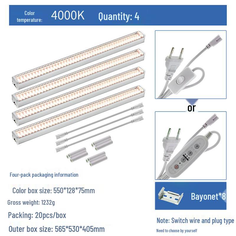 Full Spectrum LED Grow Light for Seedlings, Flowers, Vegetables, and Succulents