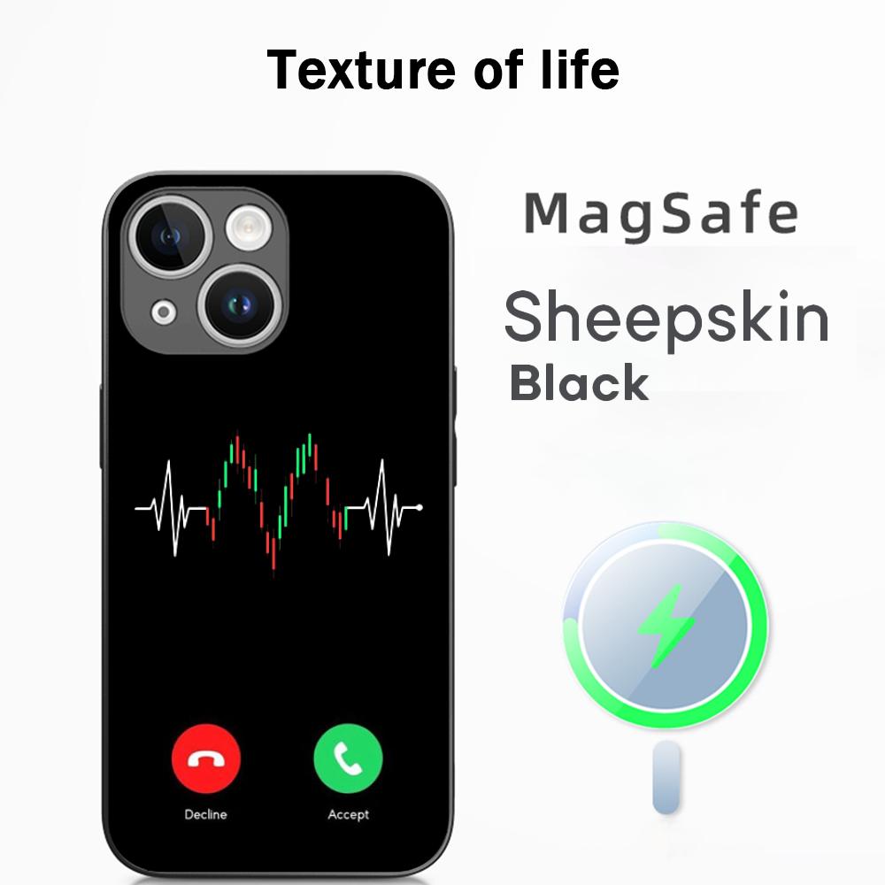 S-stock fashion pattern lucky design Phone Case For iPhone 17 16 15 14 13 12 Plus Pro Max High-end Luxury Magsafe Sheepskin