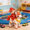 Electric God of Wealth Toy with Music LED Light Cartoon Riding Horse Fortune God Toy with Movable Joints Spring Festival New Year Gift