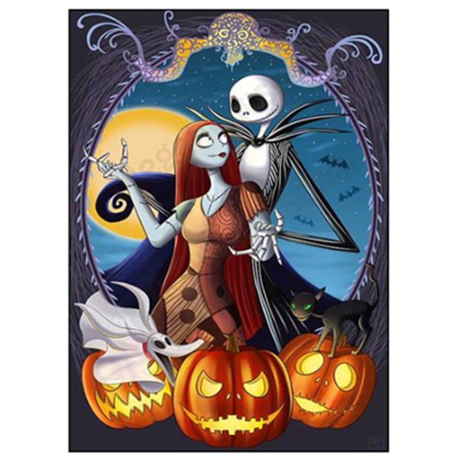 Full 5D Diamond Painting Halloween Ghosts DIY Diamond Embroidery Diamond Mosaic Cross Stitch Kits Home Decor Gift