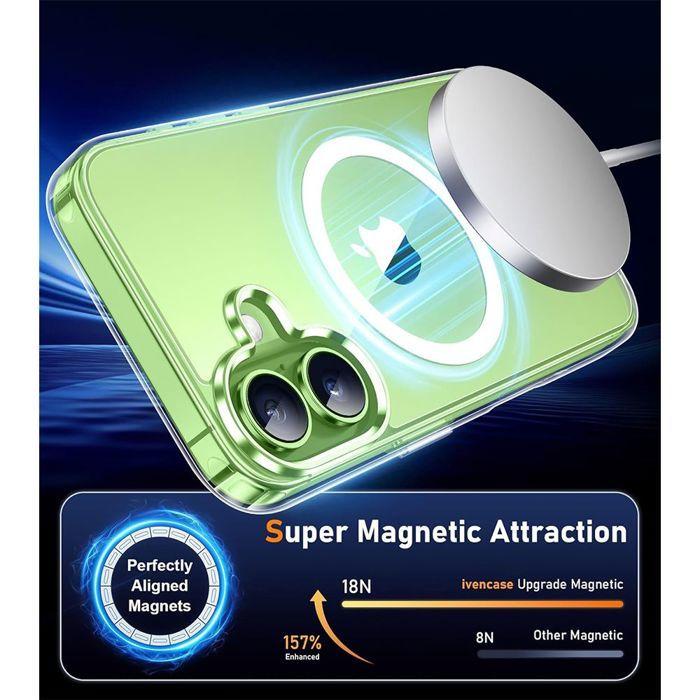 Coque de Téléphone - BOOLING - pour iPhone 17 - Cercle Magnétique - 2 Verres Trempés - Protection Antichoc