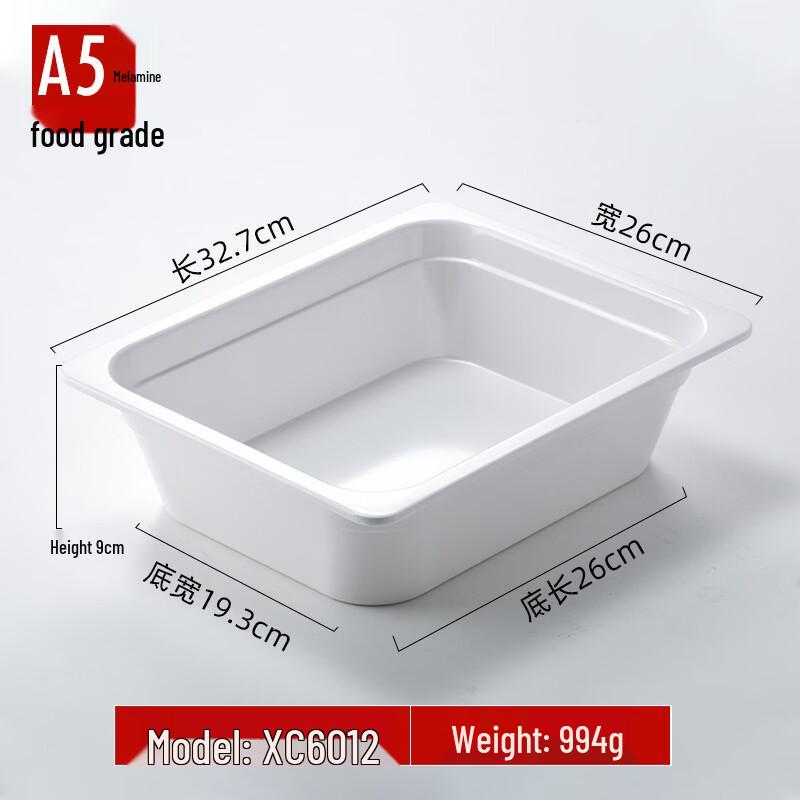 JINMEILI Melamine Rectangular Serving Tray