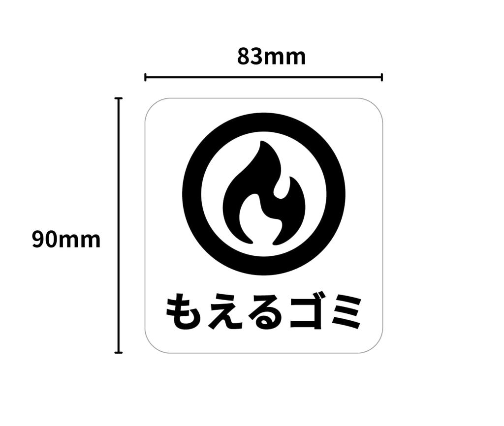 Trash Sorting Stickers, Trash Can Stickers, Outdoor Set, Burnable and Non-burnable, Plastic, PET Bottles, Cans, Bottles, Plastic, Recycling Mark,