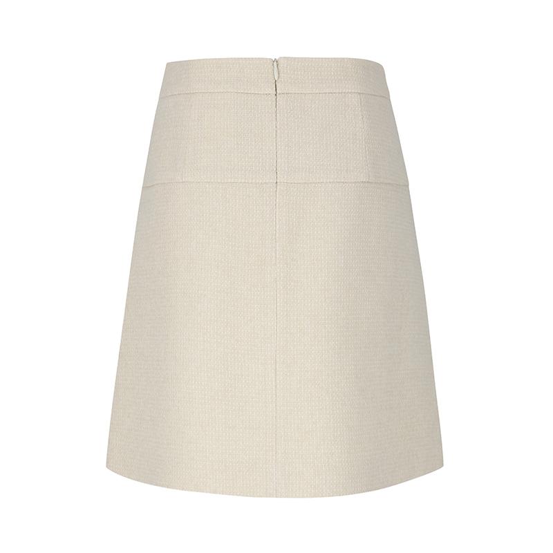 SOUP Yoke Cut Front Pleated Skirt (Sz9Srm3)