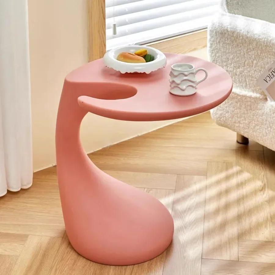 Unique Coffee Table Home Ornament Portable Modern Coffee Table Bedroom Nordic Round Korean Luxury Circle Mesa Centro Room