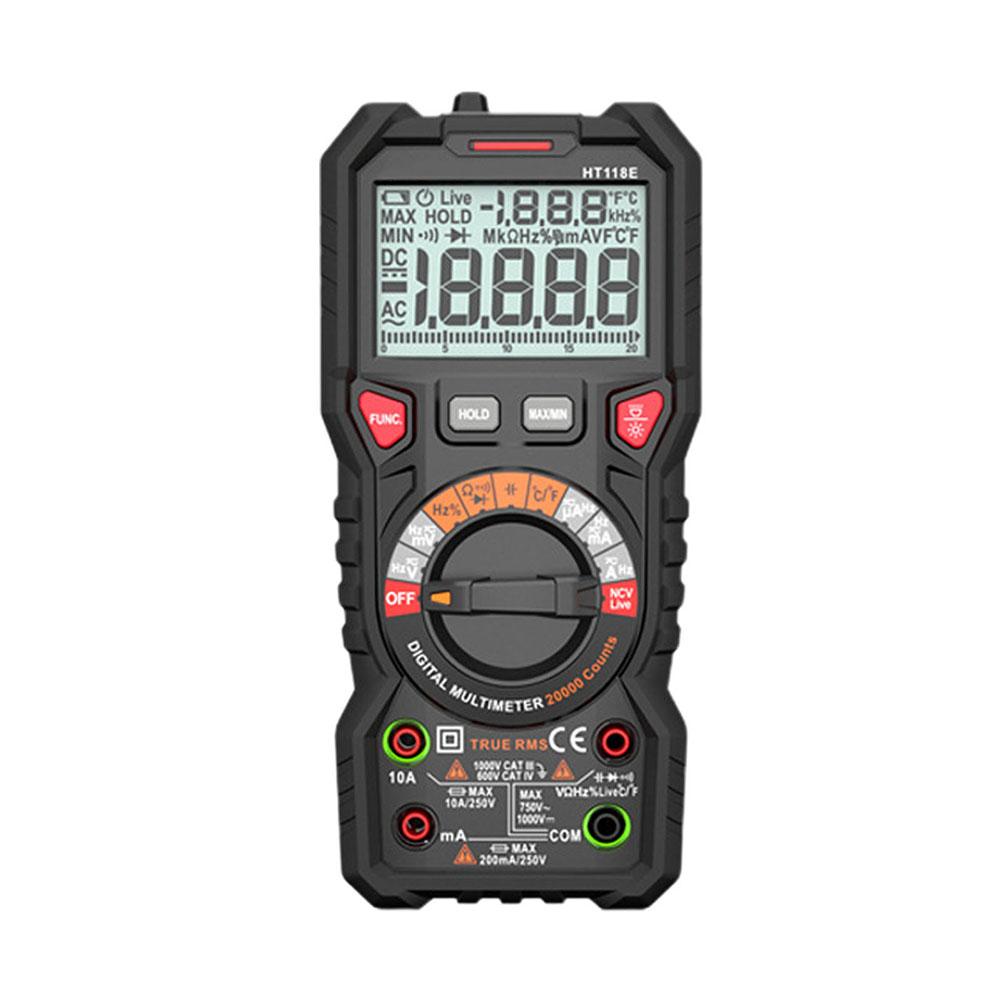 

LED Display Multimeter HT118E Multimeter Advanced Measurement Device Compact Storage Solution For DIY Projects China Mainland