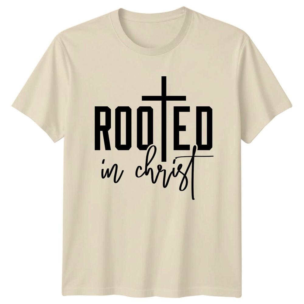 Rooted In Christ Faith Based Christian TShirt Unisex T-Shirt XXXXL