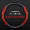 Carbon Fiber Car Steering Wheel Cover Breathable Anti Slip Steering Covers For Chevrolet Colorado Cruze Spark Captiva Malibu