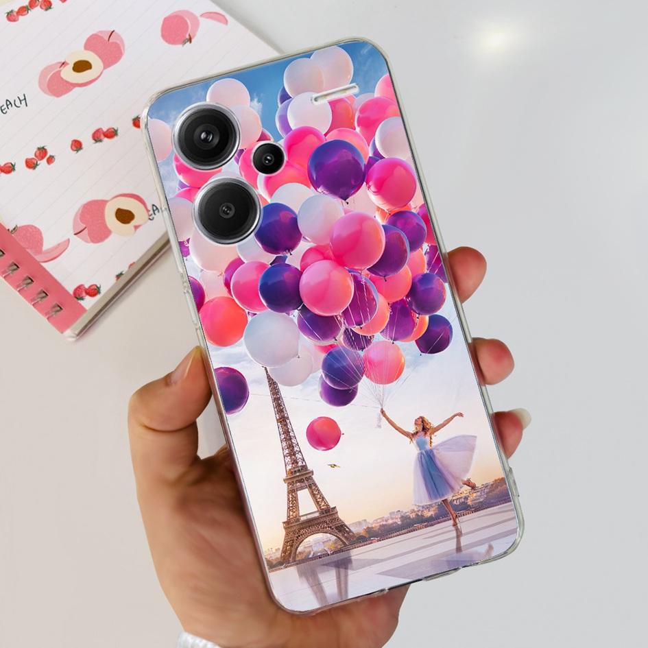 For Xiaomi Redmi Note 13 5G Case Luxury Marble Transparent Phone Cover For Redmi Note 13 Pro Plus Funda on Note 13 Pro 5G Bumper