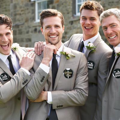 12/1pcs Team Groom Groom To Be Badge Wedding Decoration Best Man Party Brooch Groomsmen Gift Bachelorette Party Hen Night  Favor