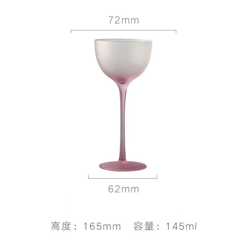 Candy Colored Crystal Glass Goblet KTV Dessert Cup Ice Cream Cup Milk Tea Cup Banquet Wine Glass Champagne Glass Cocktail Glass