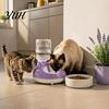 Universal Bottle Interface Pet Feeder Automatic Cat Water Dispenser, Auto Refill Feeder, Cute Dispenser Ear Design, Adapter Threaded Bowl for