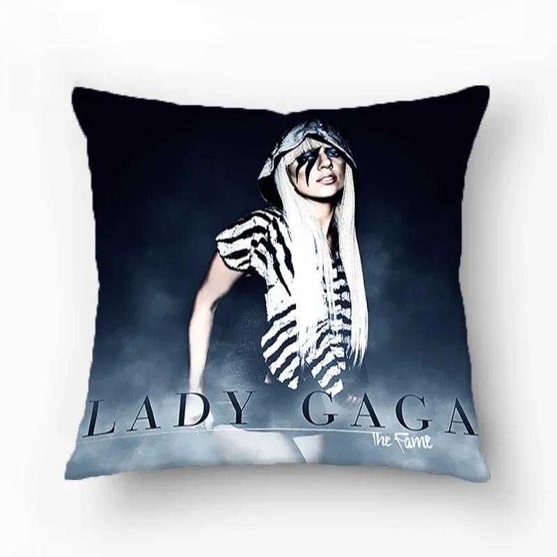 Room Decor Lady Gaga Pillowcase Pillow Cover Furniture Decorative Sofa Cushions Pillows Covers Cushion Luxury Cases Pillowcases