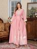 New Arabic Embroidery Abaya: Dubai Long Dress for Muslim Women