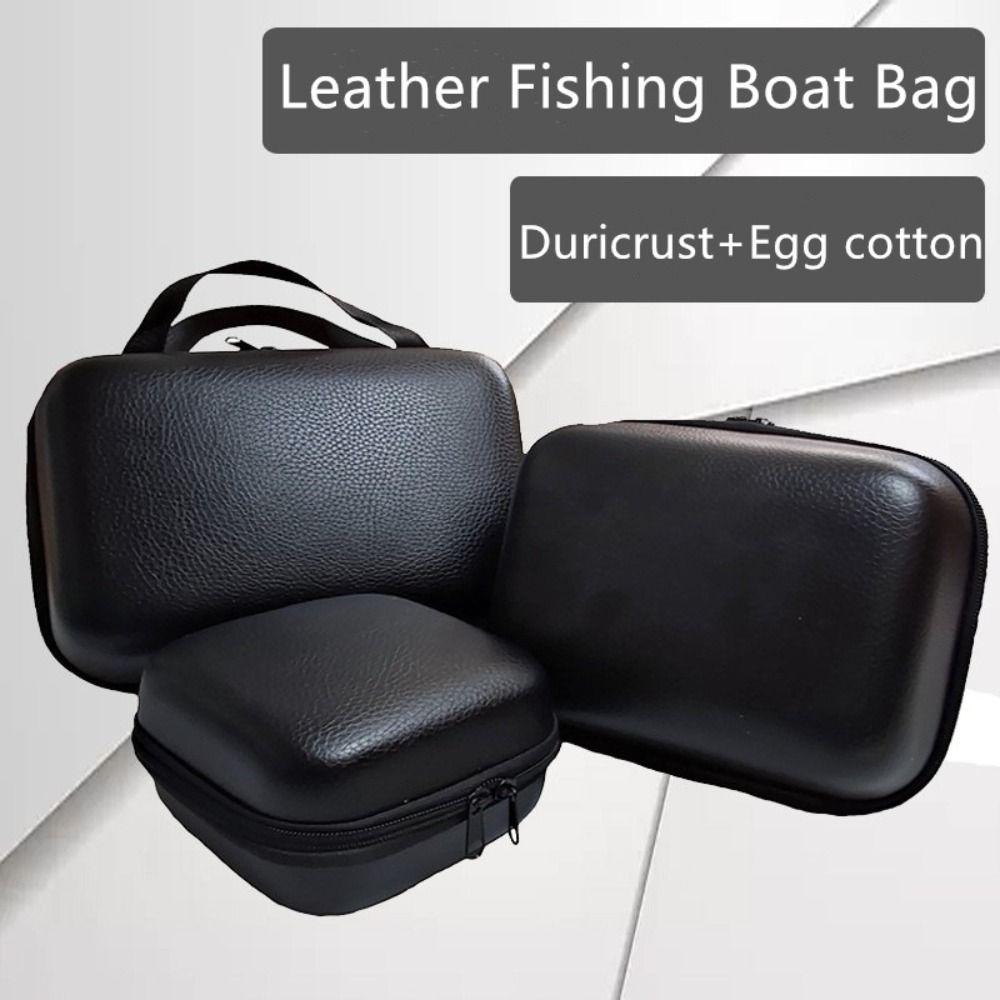 PU Leather Spinning Reel Bag Waterproof Fishing Reel Storage Box  Fishing Supplies