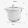 Multi-Function Hand Cranked Dehydrator - Japanese Salad Drain Basin for Vegetable Cleaning, Drying & Fruit Dehydration