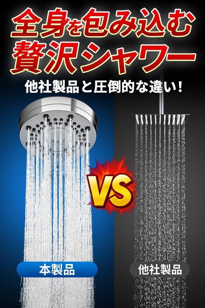 Duschkopf mit hohem Wassernebel, geringem Wasserdruck, Wassersparend, Einfach, Kein Werkzeug, Mit Wasserreinigung, Fühlen Sie Wassersparenden Druck,