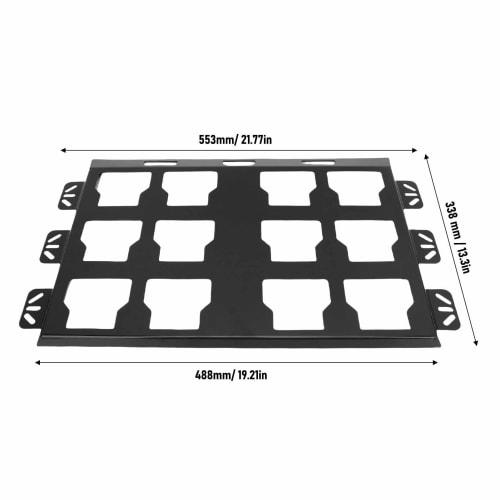 Banapoy Milwaukee Packout Toolbox Mounting Plate, Metal Wall or Floor Mount Base for Tool Boxes, 100 lb Load Capacity, for Tool Storage and Organizati