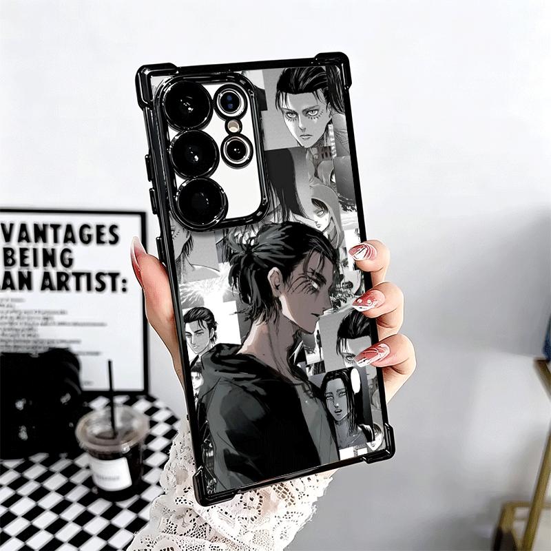 A-Attack On T-Titan Anime Soft Phone Case For Samsung Galaxy S26 Ultra S25 Edge S24 FE S23 Plus S22 S21 + S20 Plating Anti-Fall