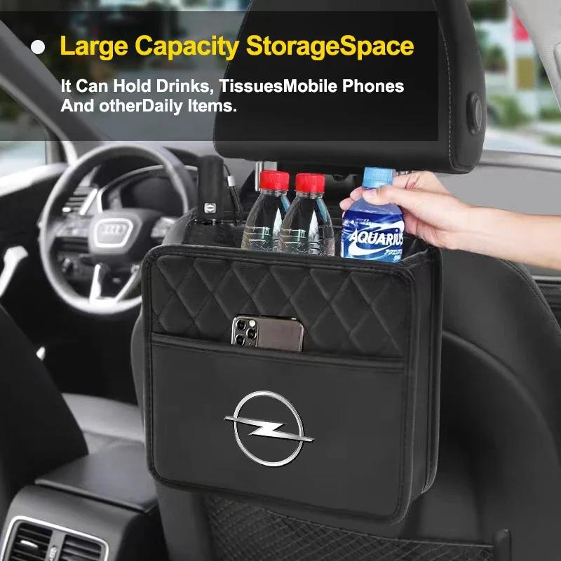 AAHA1 1/2pcs Car Storage Bag Multi-function Seat Back Storage Pocket Suspension For Opel Insignia Astra Antara Meriva Zafira H G Corsa