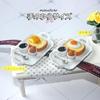 moin moin Miniature Scale Classic Morning Fried Coffee Food Item 1/6 Set Egg, Toast/Boiled Egg, Spoon, Bread, Cup, Realistic, Delicious-Looking