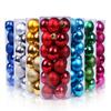 24Pcs/set 3cm Christmas Tree Ball Baubles Colorful Xmas Party Christmas Decorations Perfect Wedding Hanging Ball Wreath Ornament