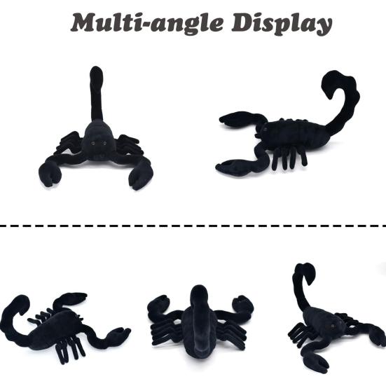 Scorpion Doll Plush Toy Lifelike Stuffed Animal Plushies for Halloween Pranks Realistic Design Kids Gift Home Decor