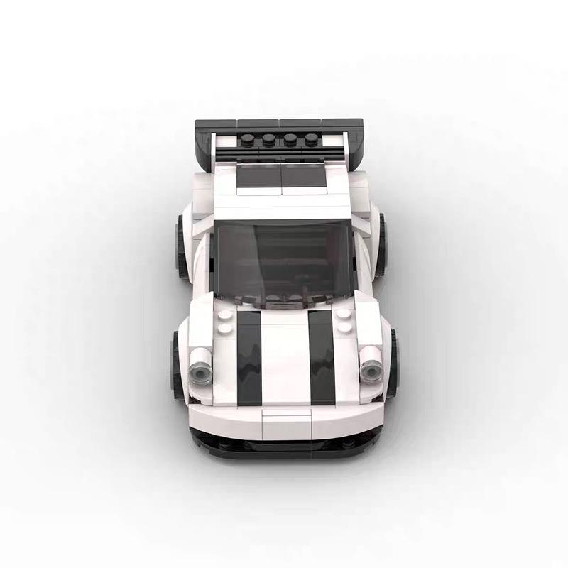 Porsche 911 Turbo Model Building Blocks, Compatible with LEGO
