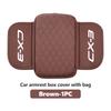 For Mazda Car Center Console Protector Cover Leather Armrest Box Cushion Pad CX5 MX5 CX7 Axela MS CX30 CX90 CX60 CX50 2 3 6 5