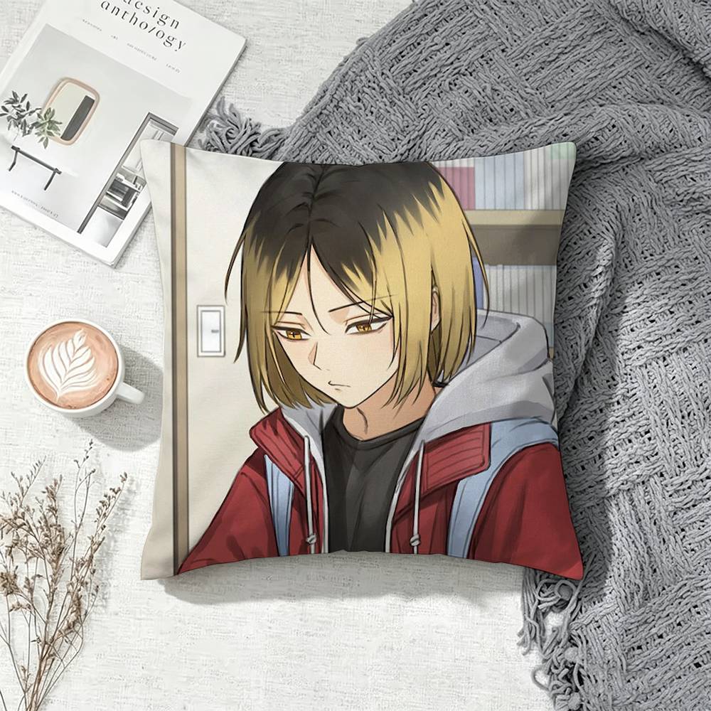 Kenma Kozume H-Haikyuus Square Pillow Case Multi Sizes For Car Home Bedroom Decor Custom Valentine Gifts