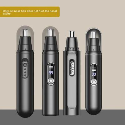 Men's Rechargeable Electric Nose Hair Trimmer for Cleaning Nostrils and Shaving