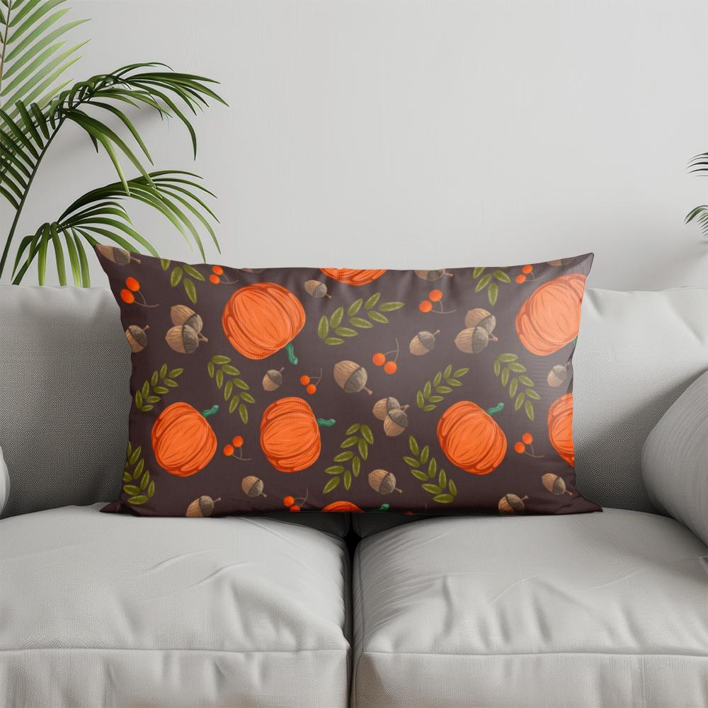 Home Decor Christmas Ghosts Pattern Pillowcase Suitable For Sofa Bedroom Car Pillow Cover Cushion Rectangular Back Cushion