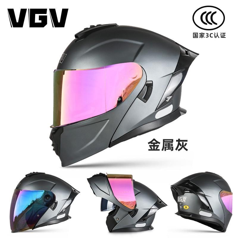 Full Face Motorcycle Helmet With Flip-Up Visor DOT CCC Certified Adult Men Breathable ABS Street Riding