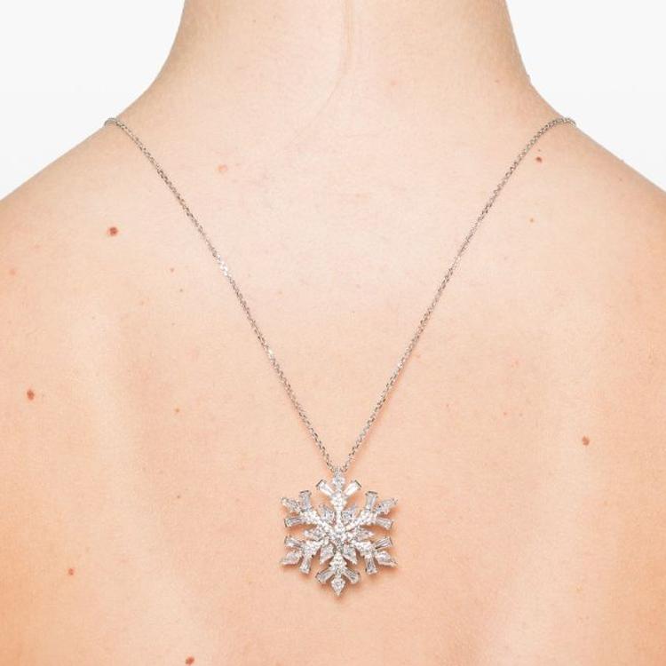 Swarovski Idyllia Brand Logo Brass Necklace Women necklace Silver 5693226