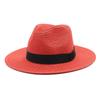Unisex Summer Panama Sun Hat - Fashionable Straw Braid Fedora for Outdoor and Beach Wear.