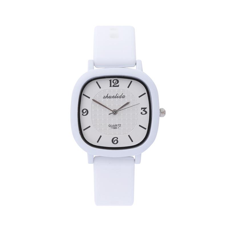 Wind High-Value Square Women'S Watch Student Retro Versatile Small Dial Silicone Tape Quartz Watch Women