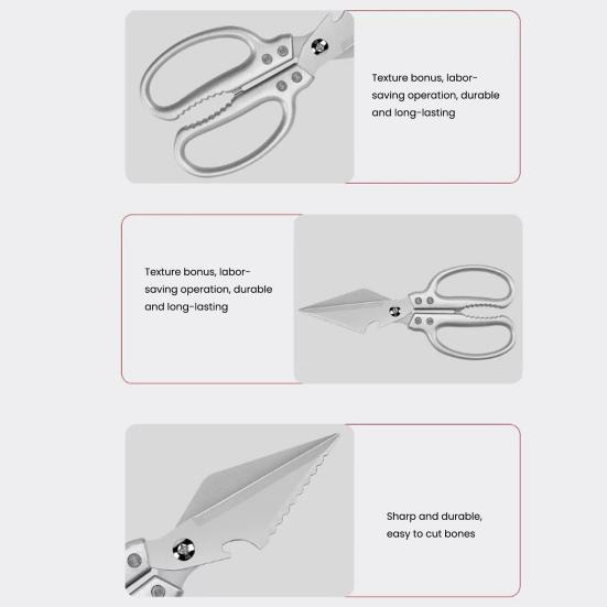 Kuchyňské nůžky Heavy Duty Kuchyňské nůžky Nerezové nůžky na maso Multifunkční řezné nástroje na drůbež, ryby, maso, kosti