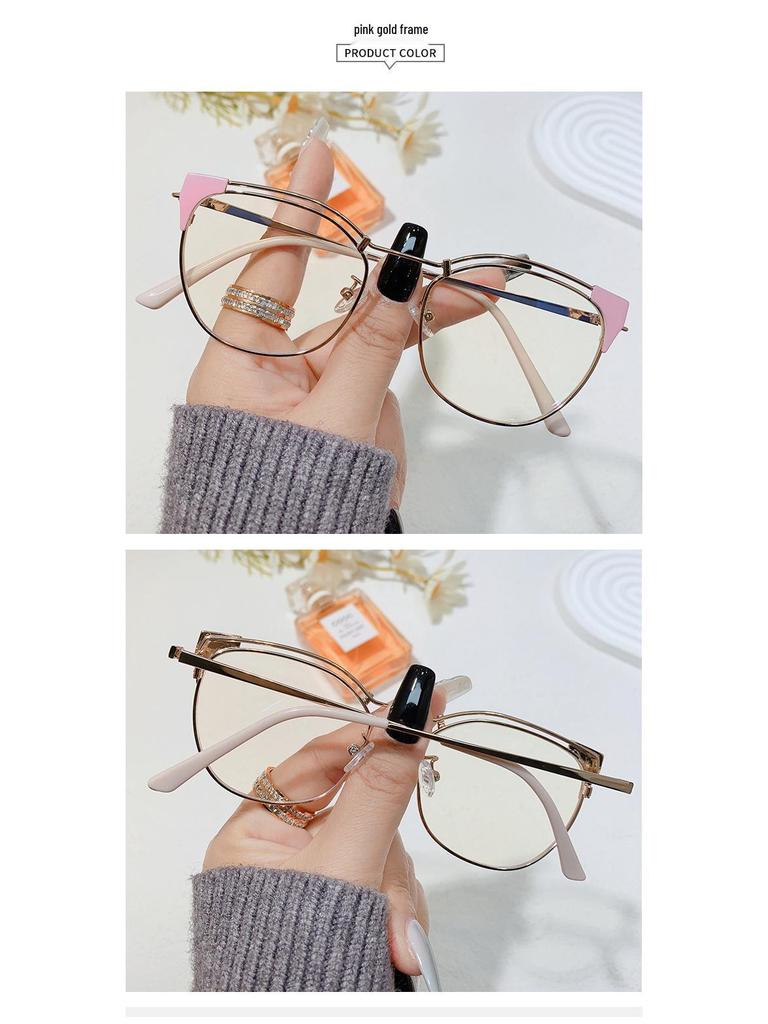 95182 Stilvolle Cat-Eye-Blaulichtbrille für Damen - Leicht, Verglasungsfähig