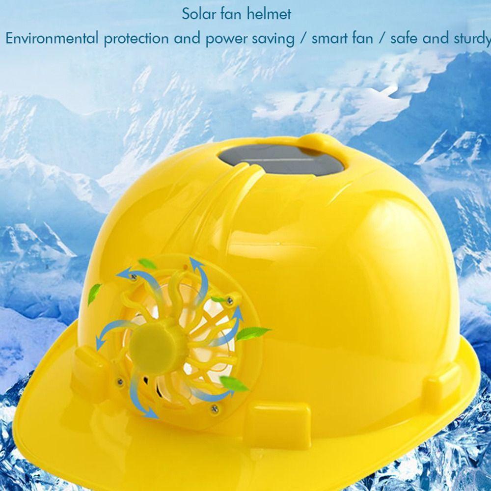 Adjustable Fan Safety Helmet With Cooling Fan Fan Helmet Anti-mite   Workplace