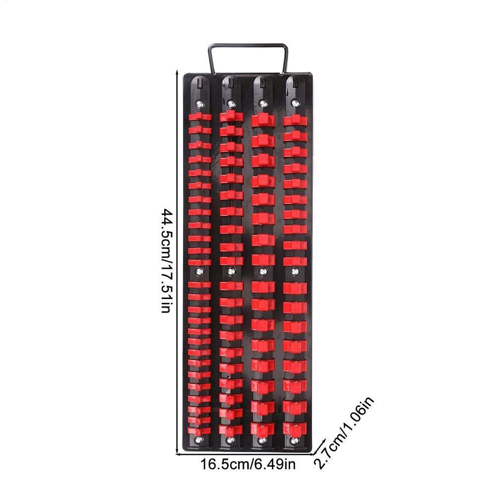 Secure Outlet Design Socket Holder 1/4 3/8 1/2 Best Socket Storage Organizer  Heavy Duty